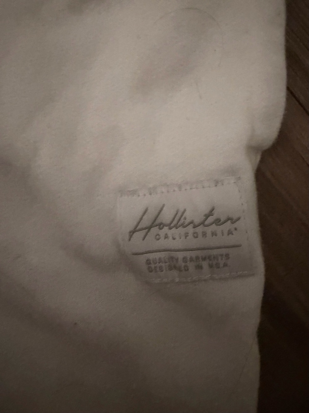 Hollister White Baggy Elastic Waist Joggers - Picture 2 of 3